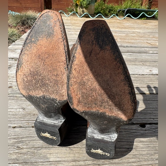 Women's Paisley Etched Leather Pointed Toe Western Cowboy Boot Old Gringo - Picture 7 of 9